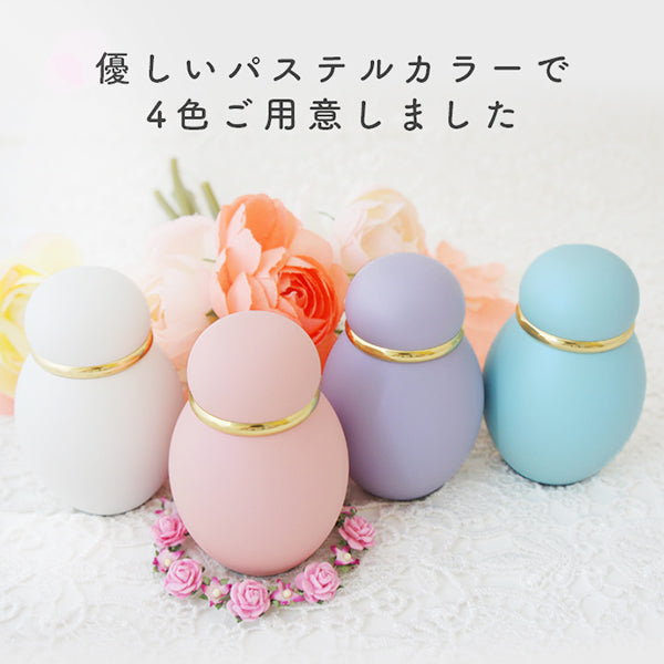 ミニ仏壇セット|やさしい時間・祈りの手箱|ナチュラル (パステル・虹色おりんセット)・ブーケ付(日本製)