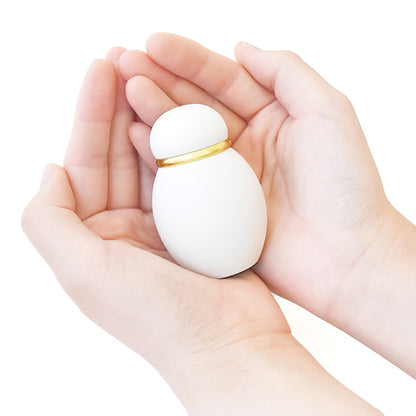 ミニ仏壇セット|やさしい時間・祈りの手箱|ナチュラル (パステル・虹色おりんセット)・ブーケ付(日本製)