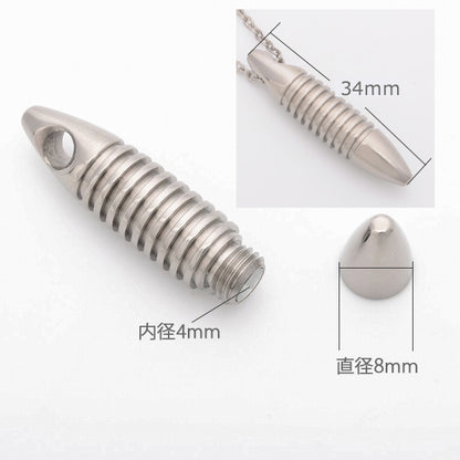 遺骨ペンダント|NEWYORKニューヨーク・タイプ2|純チタン(日本製)