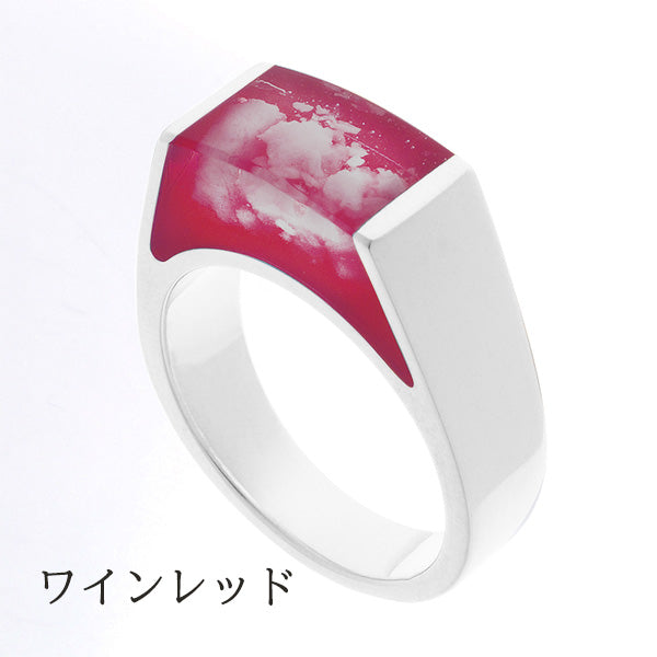 遺骨リング|AZULアズール・カロートリング|シルバー925(完全防水・樹脂UVレジン)(日本製)