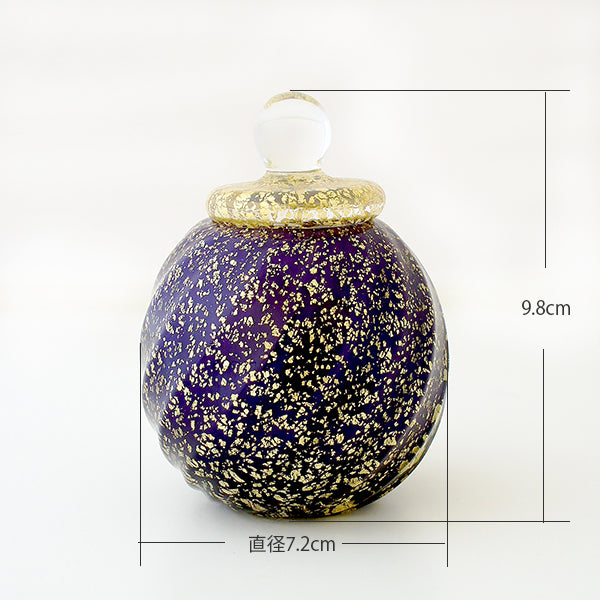 ミニ骨壷|SHINシン・和み葡萄|ガラス製（日本製）