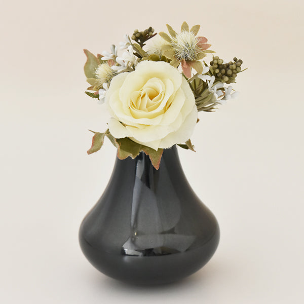 花立|花瓶|虹シリーズ・花HANA|真鍮(墨色)（日本製）