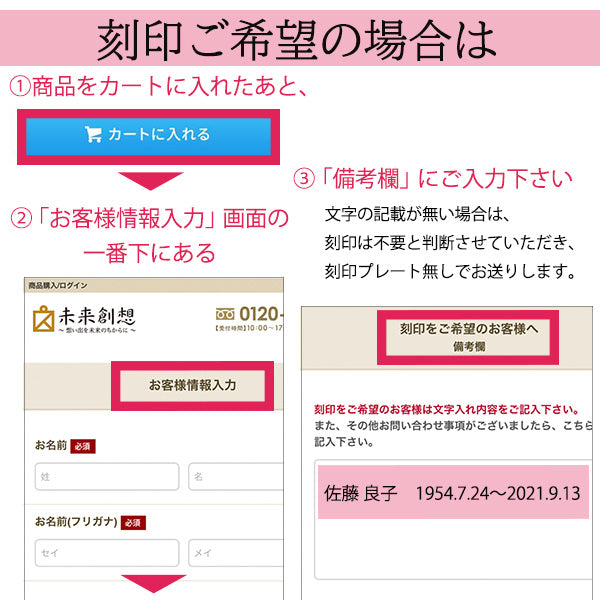 プレートは横幅5×高さ9mm、小さなスペースへの刻印となりますので改行等はお任せ下さい。:
