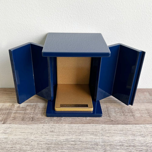 ミニ仏壇|祈りの小箱・瑠璃 厨子タイプ小(日本製・漆仕上げ)