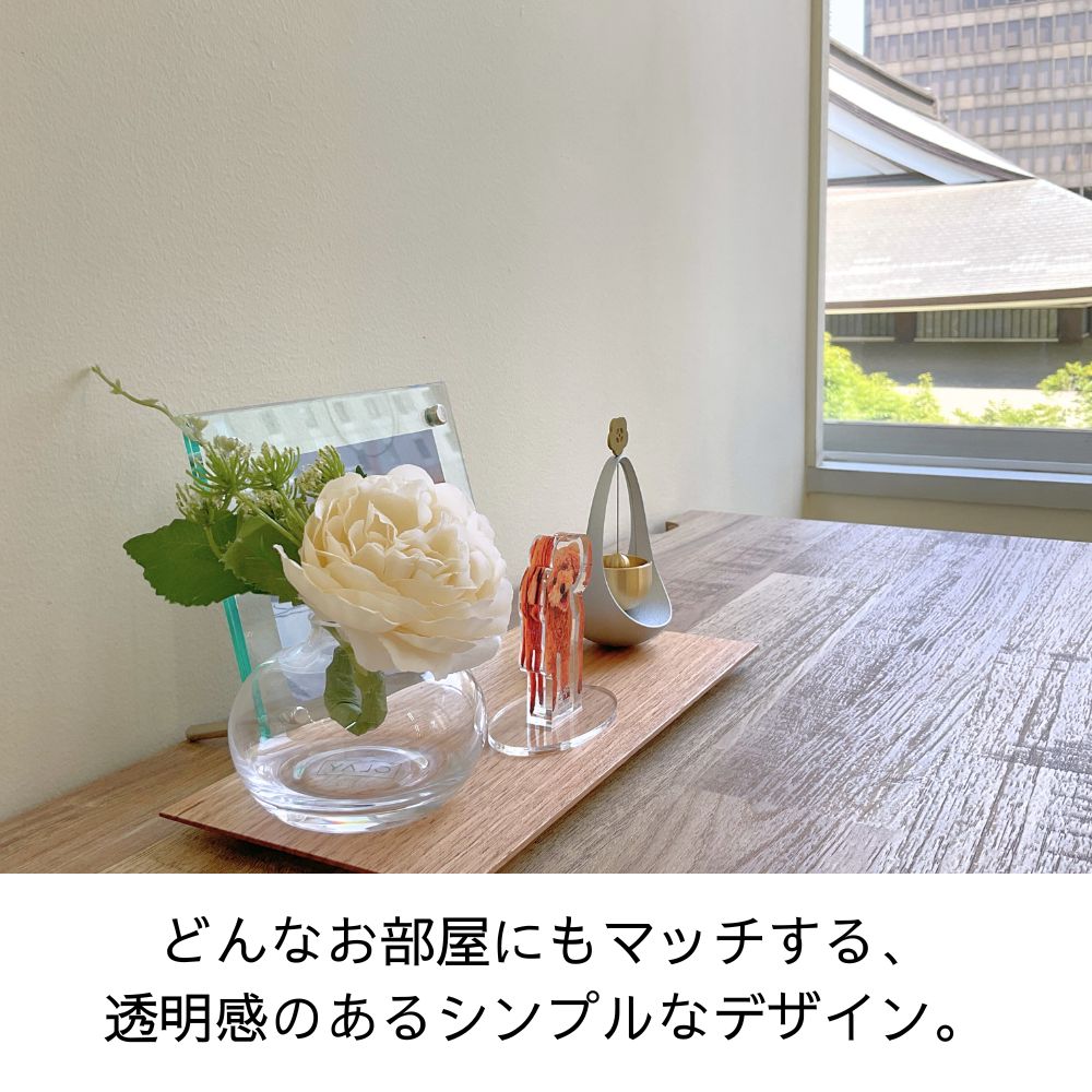 ペット アクリル位牌セット2(名入れ無料)6点 セット