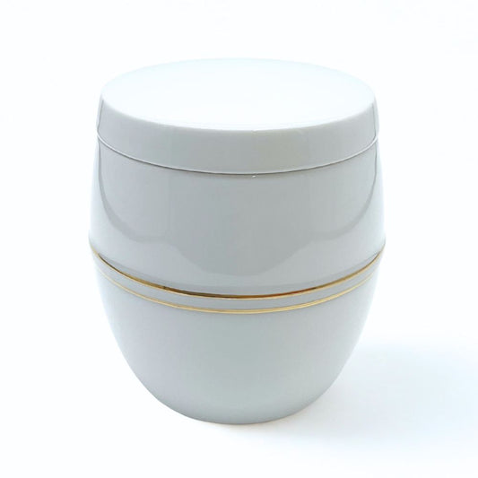 ミニ骨壷|有田焼・白磁金彩(陶器製)(日本製)