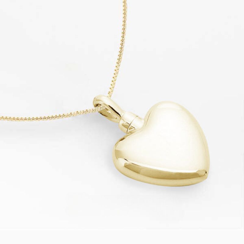遺骨ペンダント|ハート(ゴールド14金)(日本製)