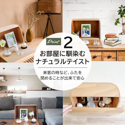 ミニ仏壇セット|やさしい時間・祈りの手箱|ナチュラル (パステル・虹色おりんセット)・ブーケ付(日本製)