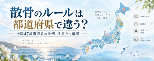 散骨のルールは都道府県で違う全国47都道府県の条例注意点を解説