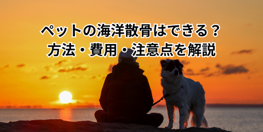 ペットの海洋散骨はできる？方法・費用・注意点を解説
