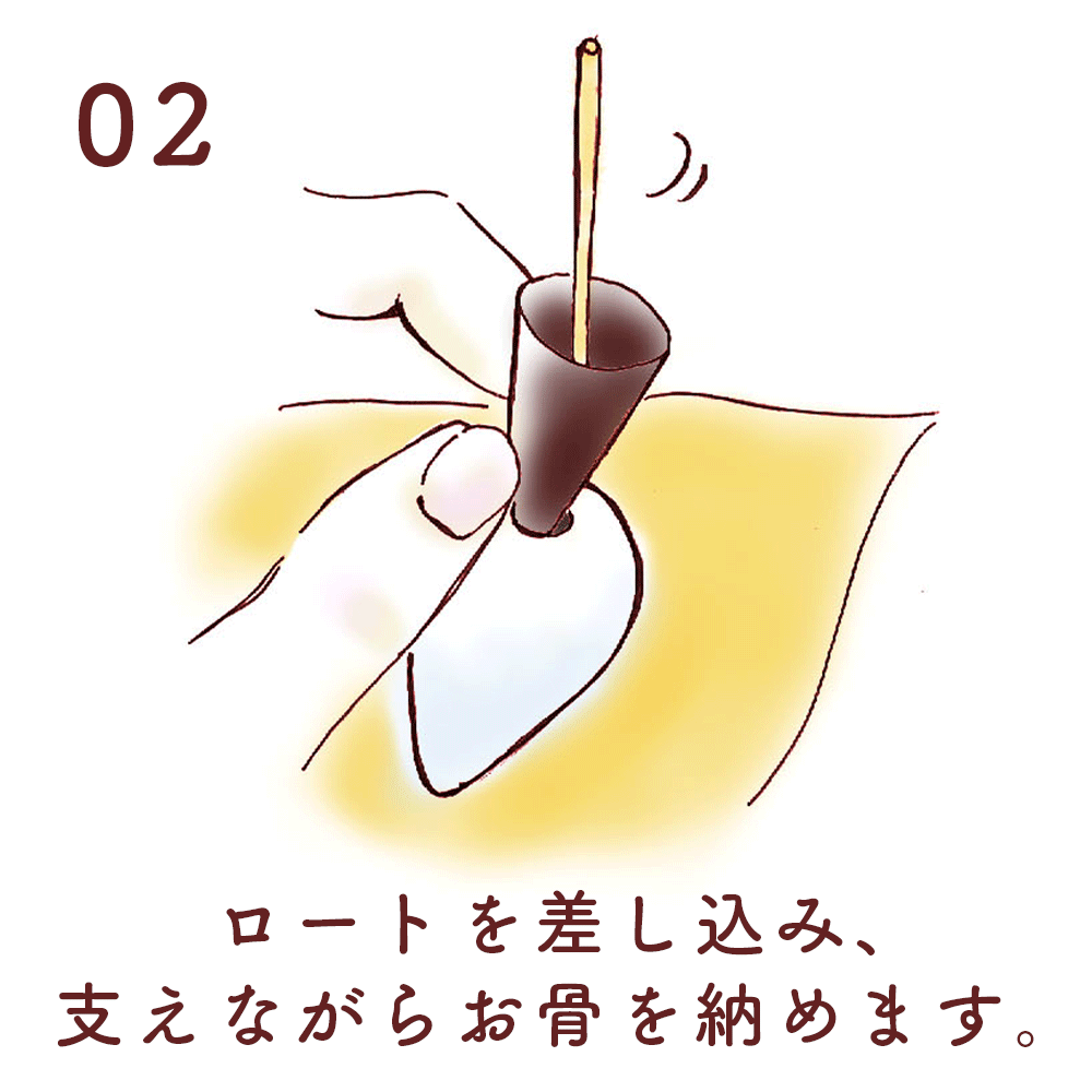 遺骨ペンダント|涙のしずく・ホワイトゴールド18金（日本製）