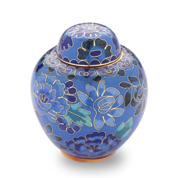 ミニ骨壷|七宝シリーズ|青花(七宝焼き)