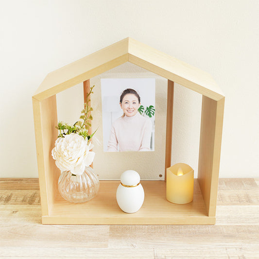 ミニ骨壷、花立、ブーケ、キャンドルは付属品ではございません。