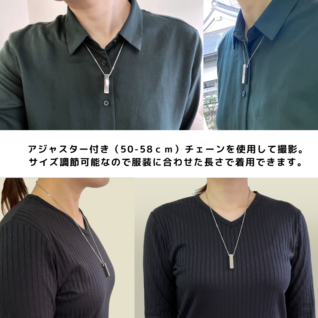 遺骨ペンダント|PLAINプレーン・プリズム|(金属アレルギーを引き起こしにくい純チタン)（日本製）