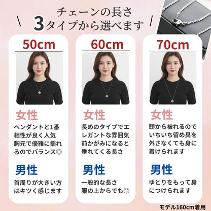 遺骨ペンダント ラウンド シンプル(金属アレルギーを引き起こしにくいステンレス製 SUS316L)（日本製）