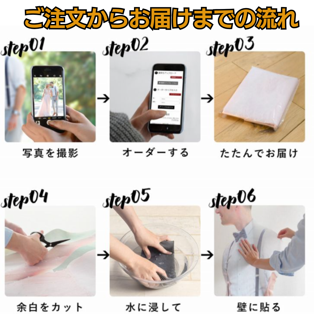 等身大遺影｜貼って剥がせる手元供養のための遺影