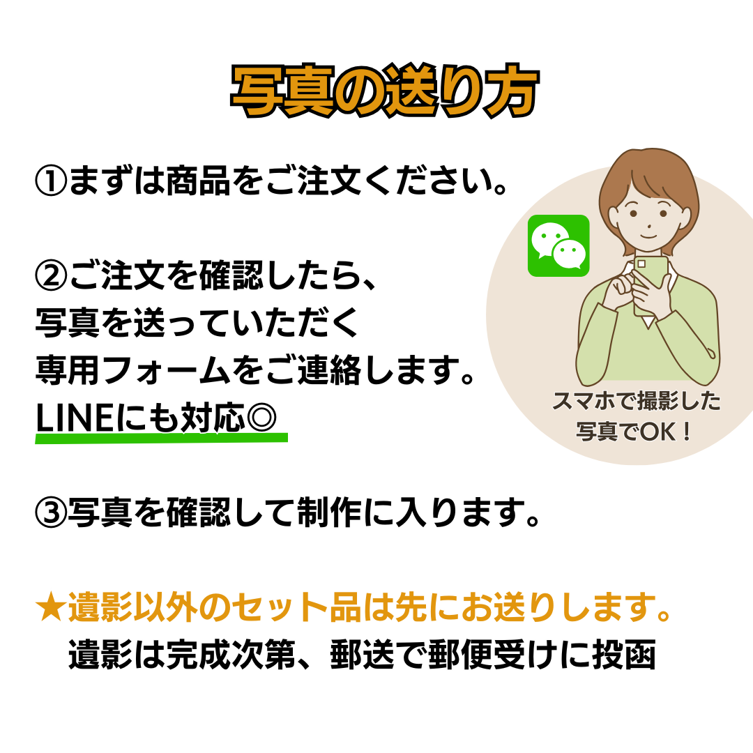 等身大遺影｜貼って剥がせる手元供養のための遺影