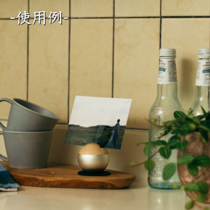 ミニ骨壷|ピクチュアリ・スフィア|シルバー(真鍮製・写真立てタイプ)（日本製）