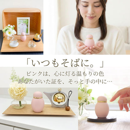 手のひらサイズの小さなミニ骨壷：パステル
