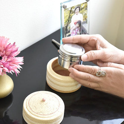 ミニ骨壷|パオPAOシリーズ|ブルー(陶器製)（日本製）【春のお彼岸SALE 40,200円値引+さらに500円OFFクーポン】