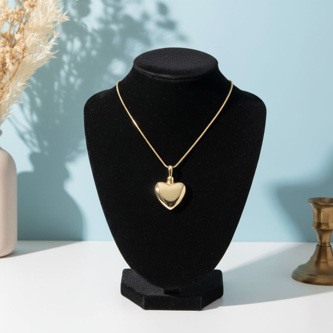 遺骨ペンダント|ハート(ゴールド14金)（日本製）カロート®ペンダント