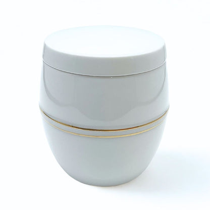 ミニ骨壷|有田焼・白磁金彩(陶器製)（日本製）