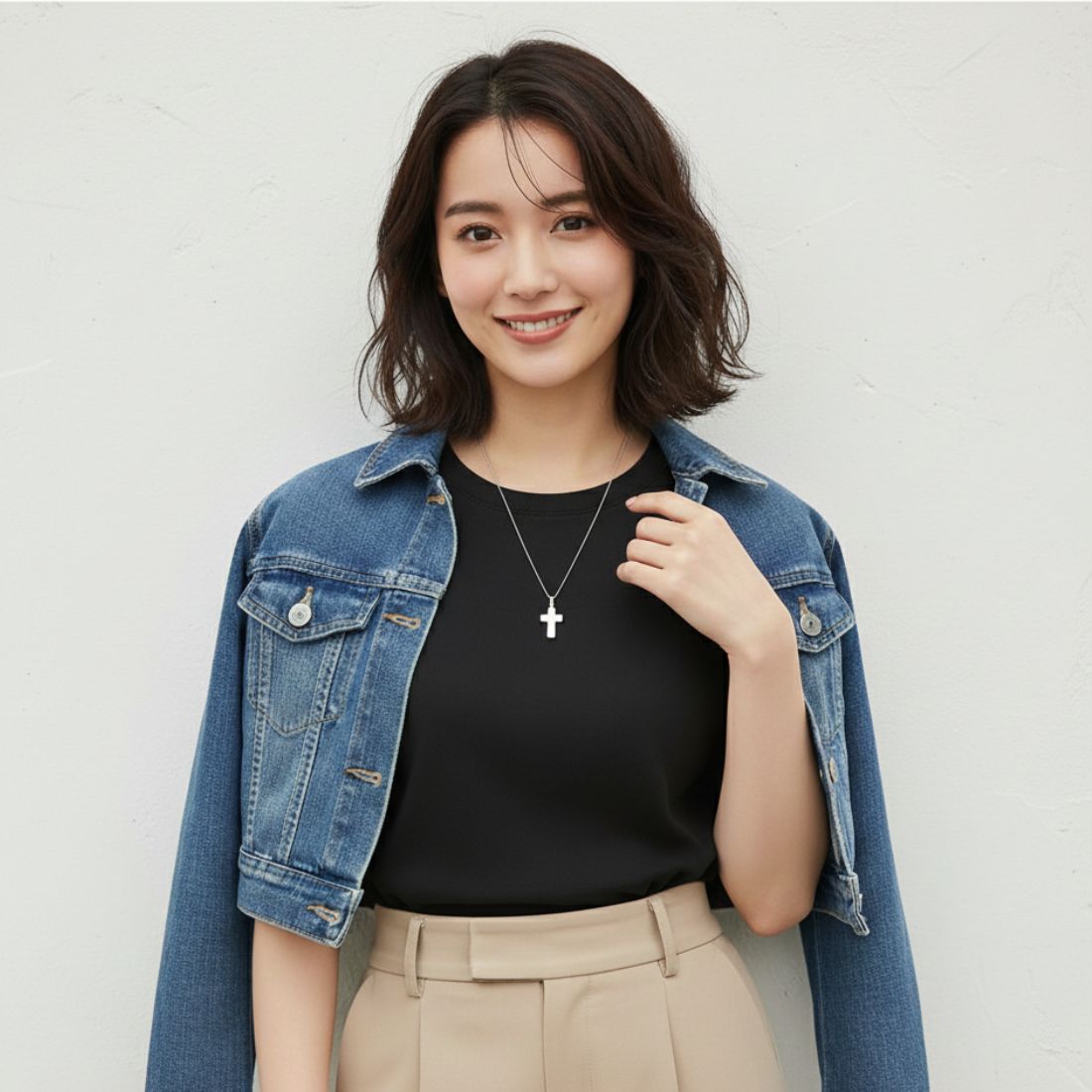 遺骨ペンダント|クロス(プラチナ900)（日本製）