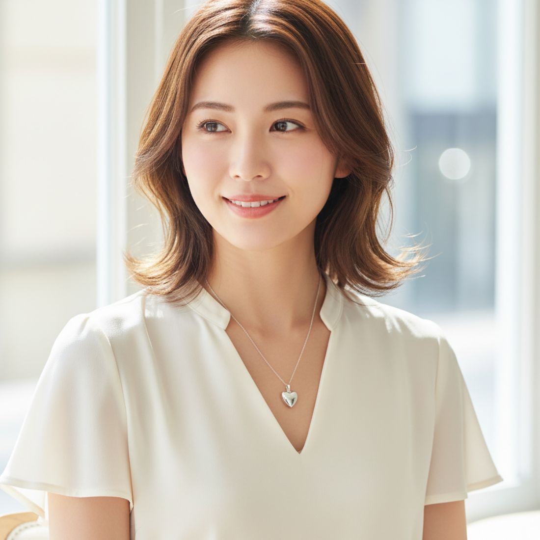 遺骨ペンダント|ハート(プラチナ900)（日本製）