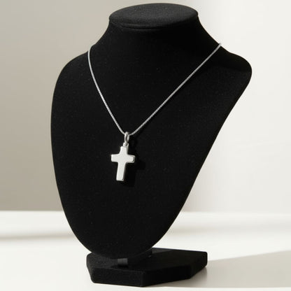 遺骨ペンダント|クロス(ホワイトゴールド18金)（日本製）