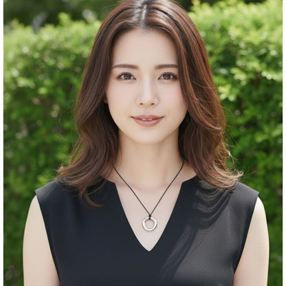 遺骨ペンダント|天使の輪(ホワイトゴールド18金)（日本製）