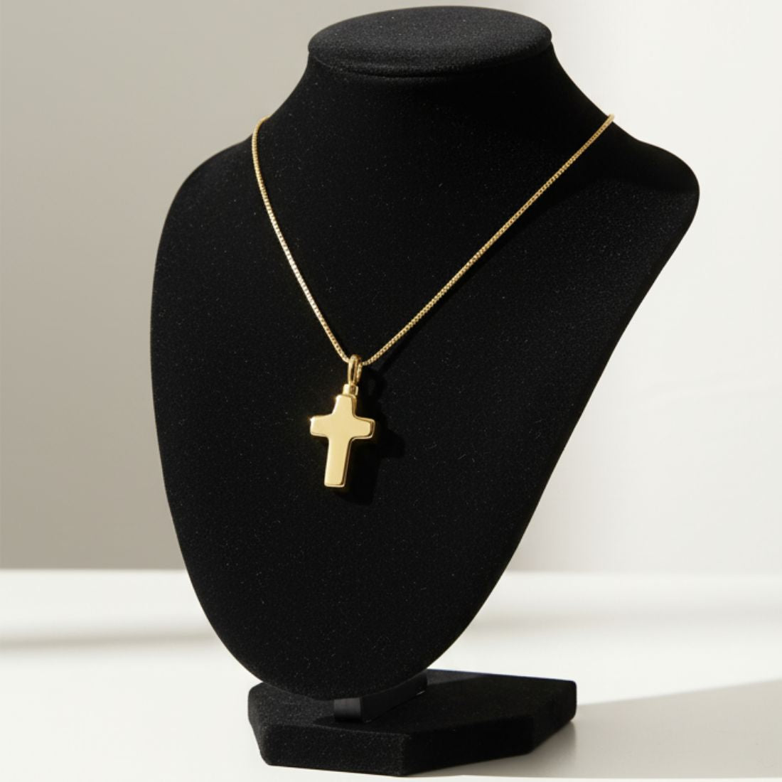 遺骨ペンダント|クロス(ゴールド18金)（日本製）カロート®ペンダント