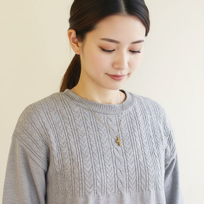 遺骨ペンダント|クロス(ゴールド18金)（日本製）