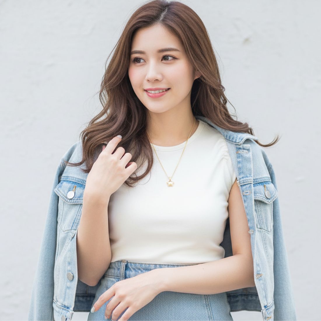 遺骨ペンダント|星(ゴールド18金)（日本製）