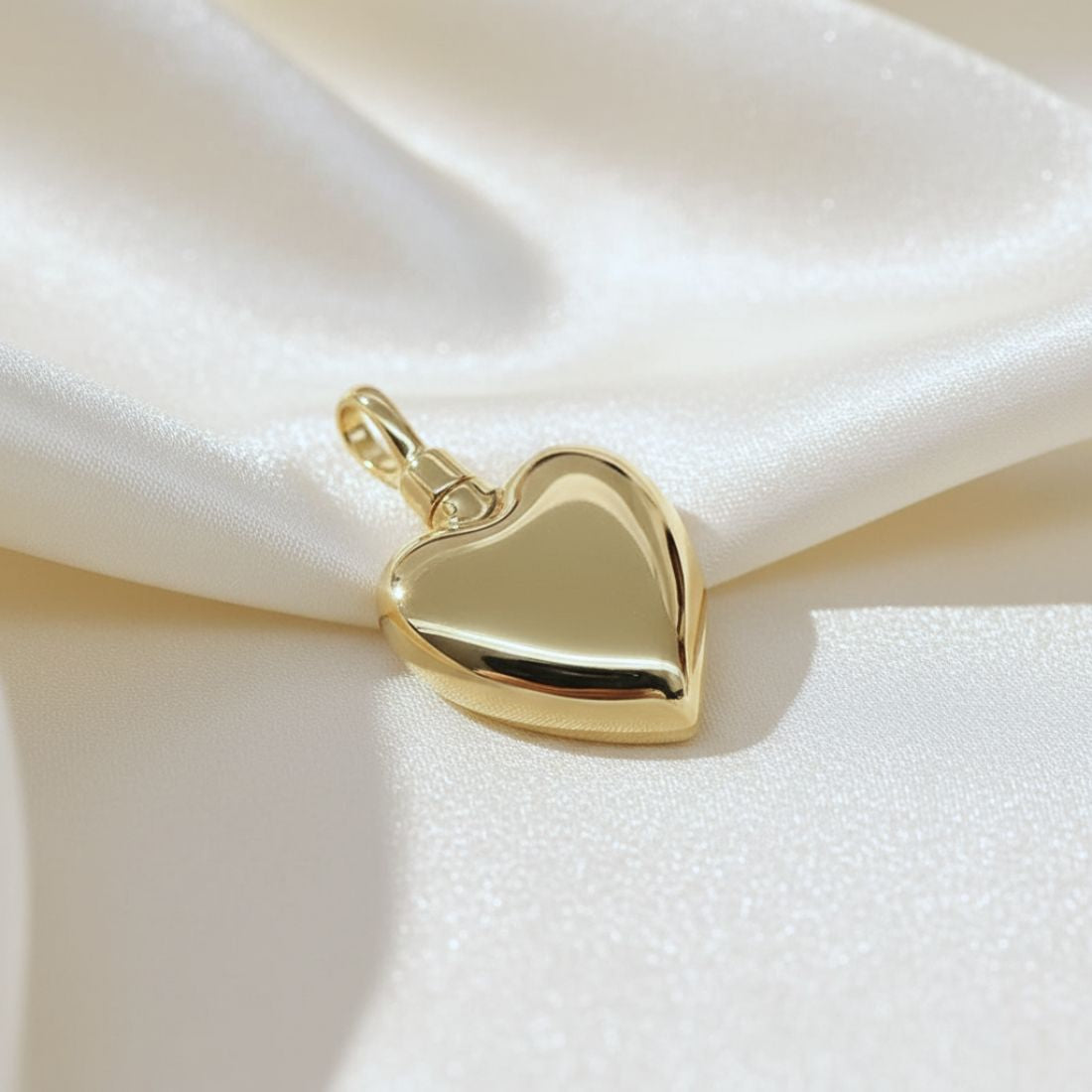 遺骨ペンダント|ハート(ゴールド18金)（日本製）カロート®ペンダント