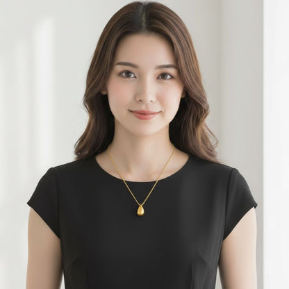 遺骨ペンダント|涙のしずく・ゴールド18金（日本製）