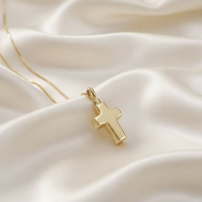 遺骨ペンダント|クロス(ゴールド18金)（日本製）