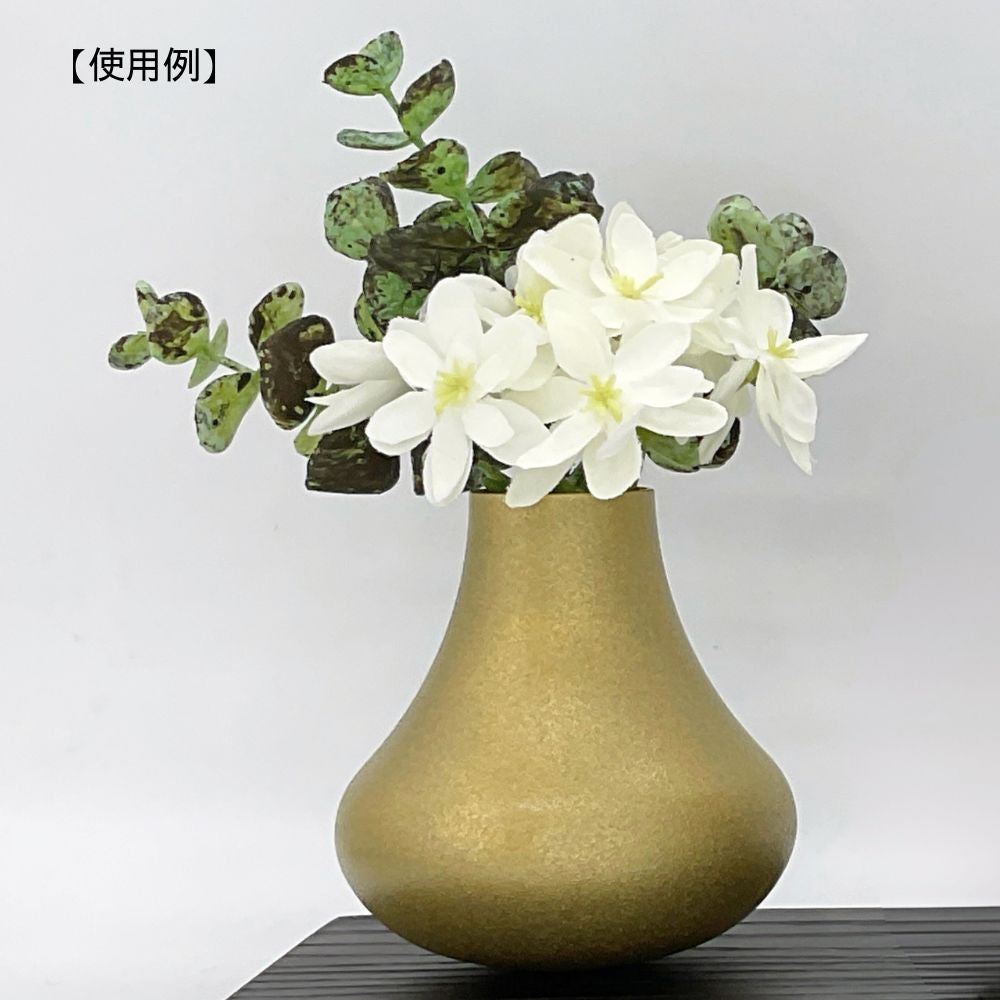 花瓶花飾り 商品紹介『雅び 徳利黒』 | カラコレスの「アートのお供え花」