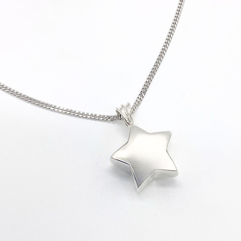 遺骨ペンダント|星 シルバー925（日本製）