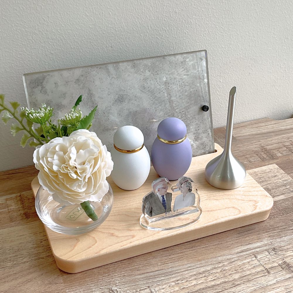 使用例　※おりん、骨壷、花瓶、アクリルフォトスタンドは別売